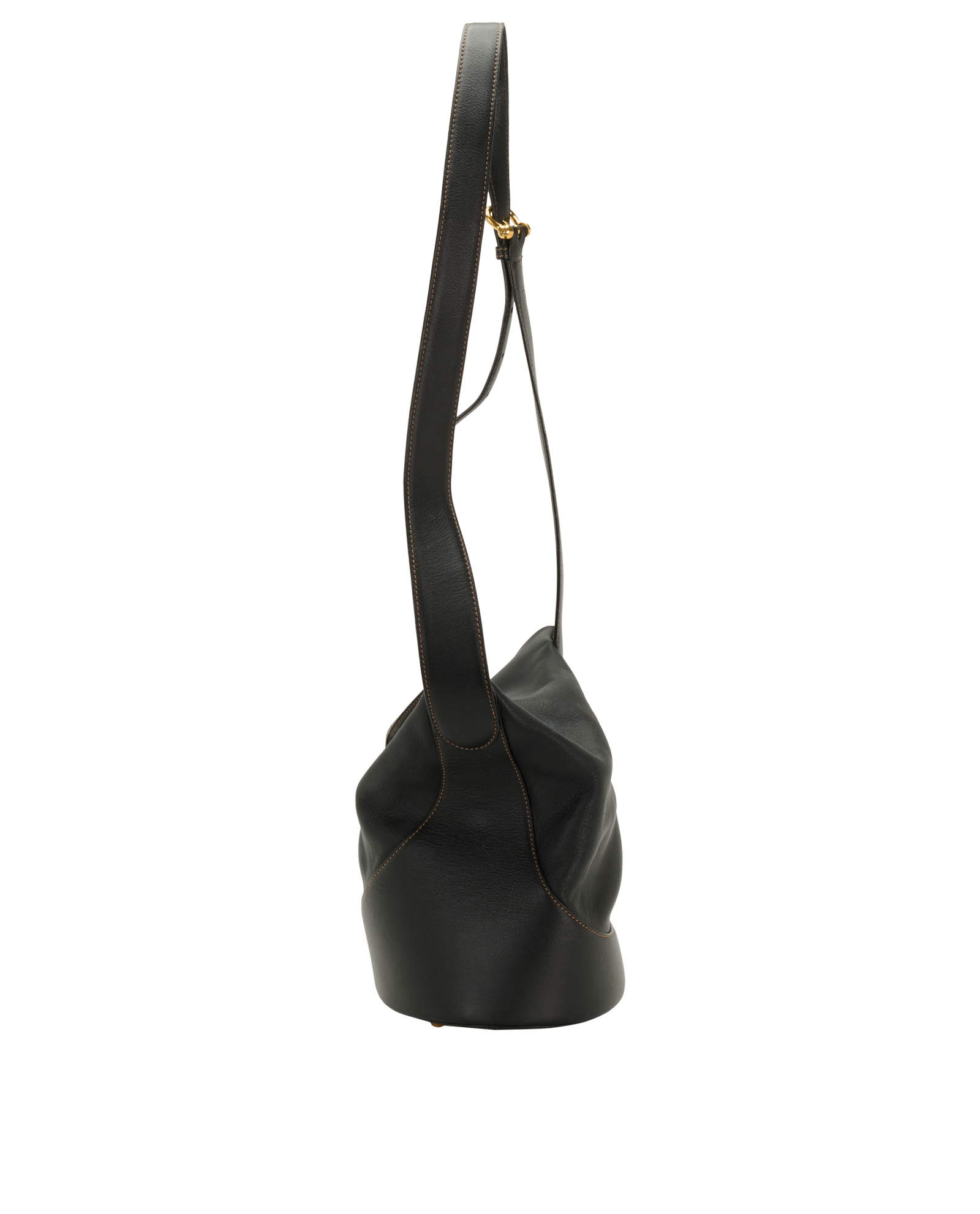 Anton Crossbody, &pound;350, Handbags, Black, Leather, Bottom view